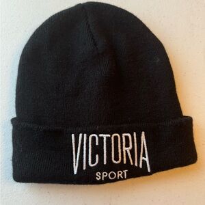Black Victoria Sport Acrylic Beanie